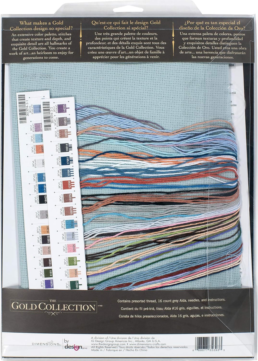 Thread for counted cross stitch