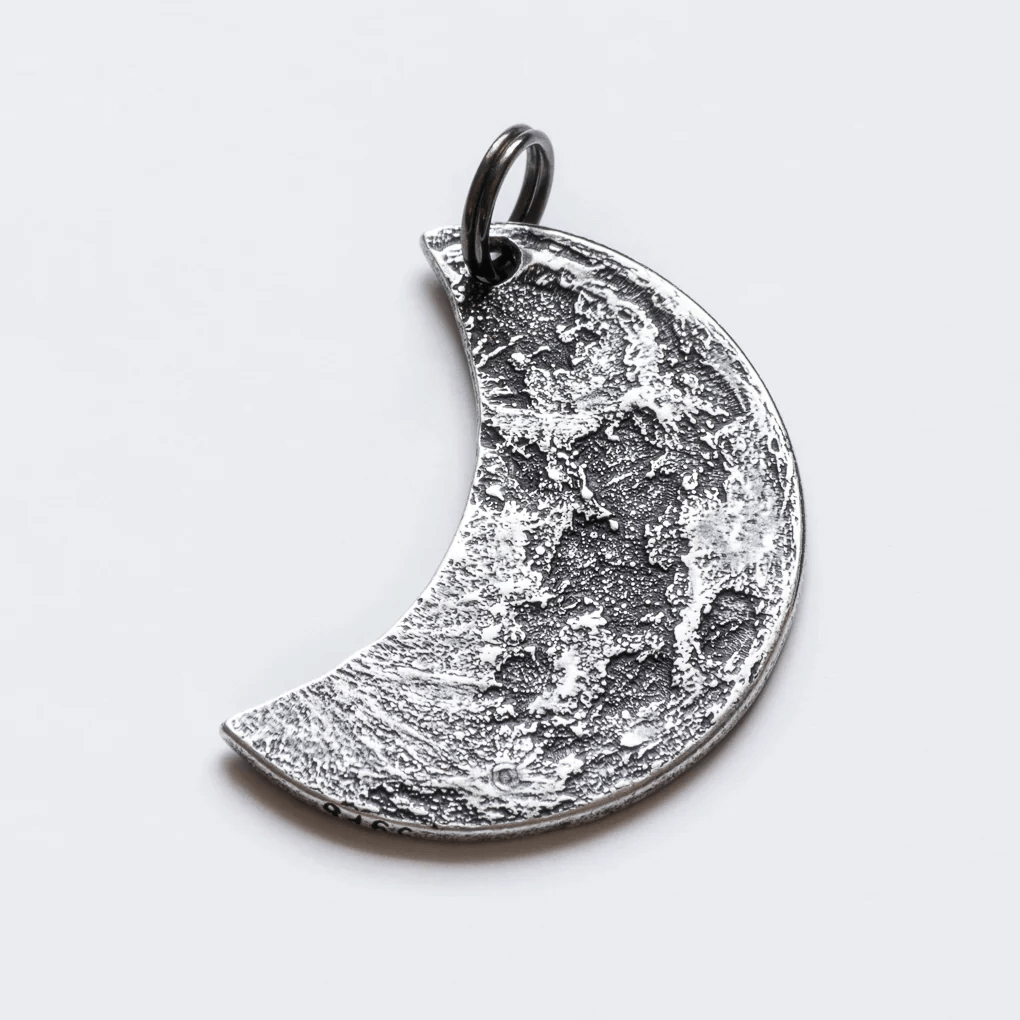Silver Crescent Moon charm