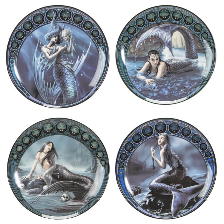 Sirens Dessert Plates Set