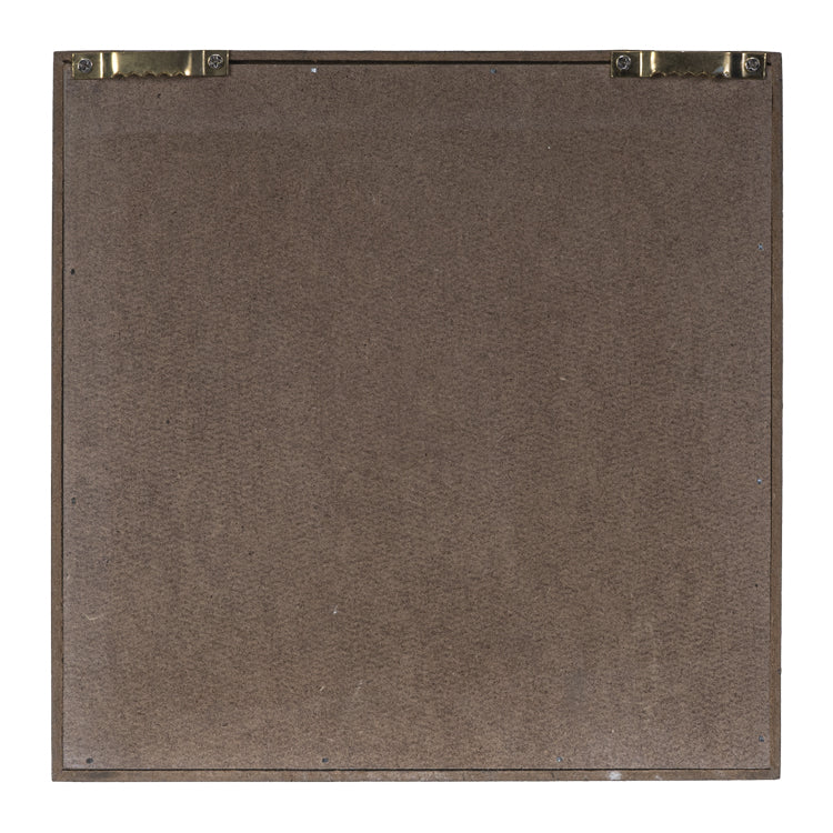 Back of cat wall plaque showing hangers