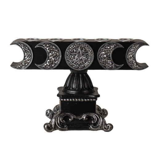 Triple Moon Five Candle Holder