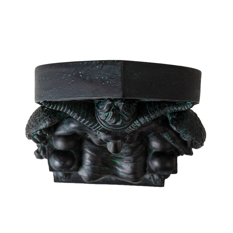 Top down view of figurine