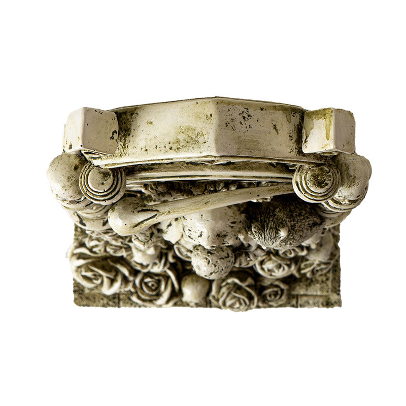 Top down view of figurine