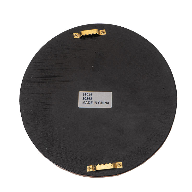 Back of the plaque showing hanging options