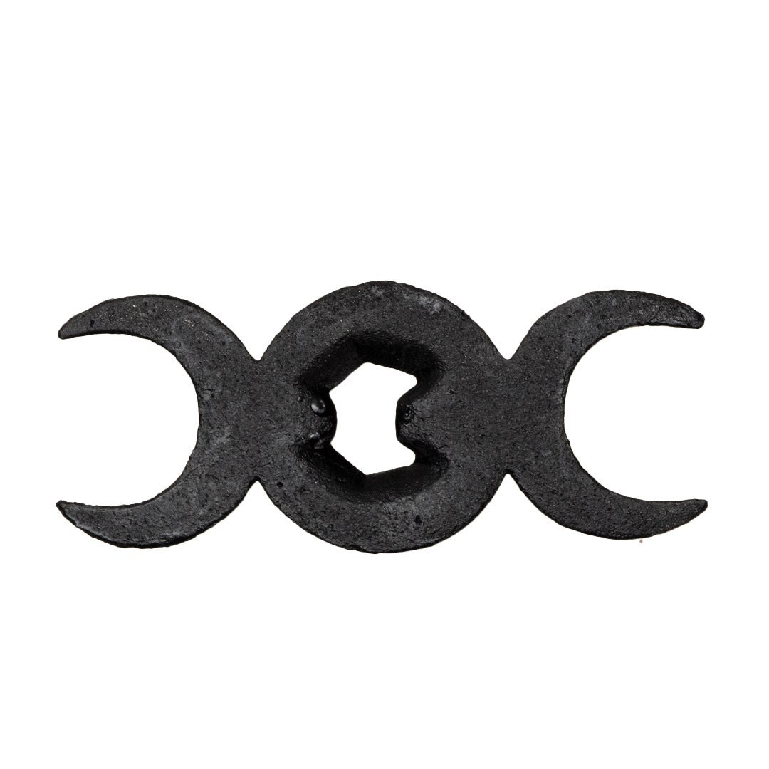 Back of the Cast iron black triple moon bottle opener