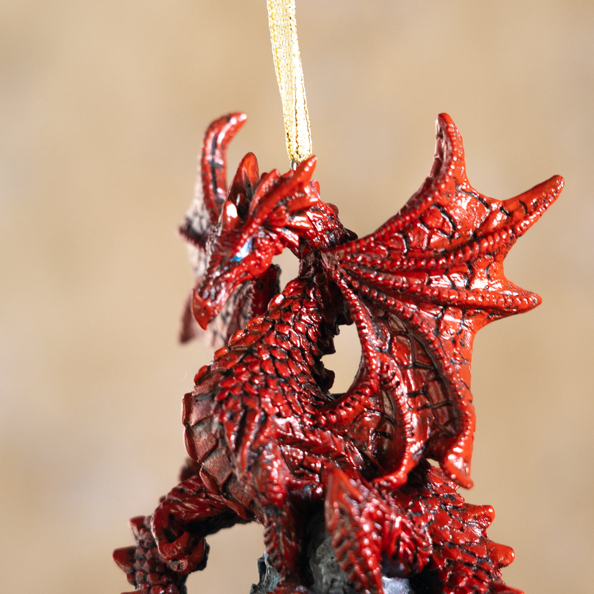 Closeup of red dragon