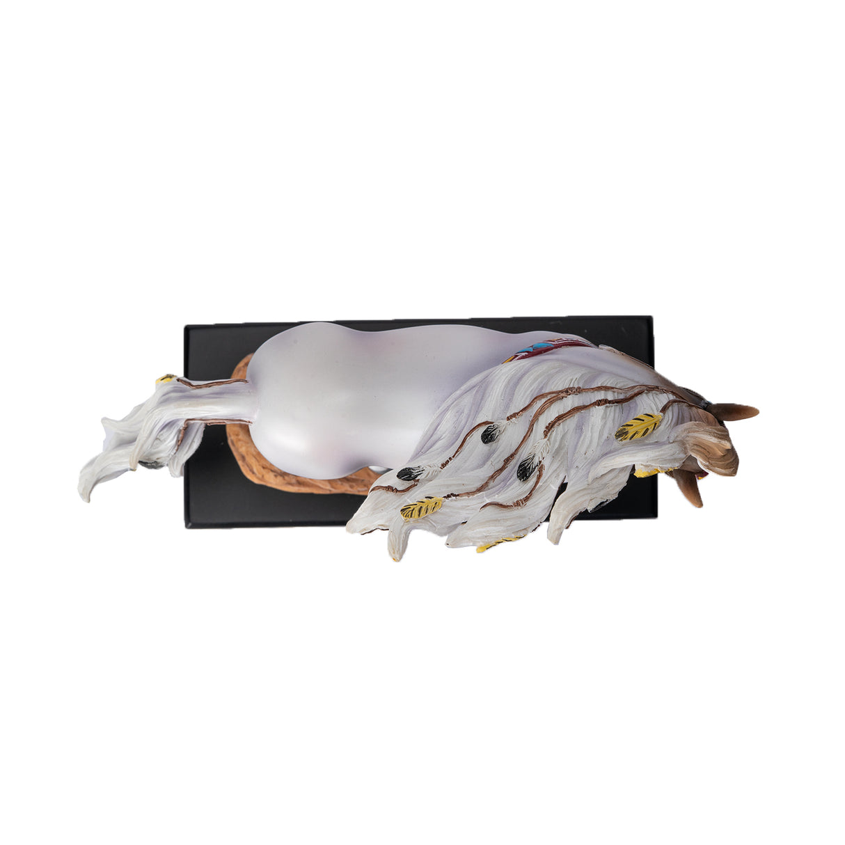 Horse figurine, top down view