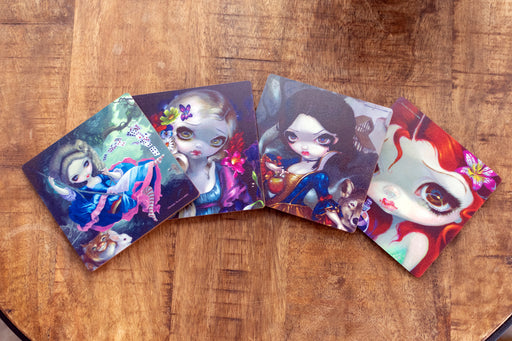 Four coasters by Jasmine Becket-Griffith