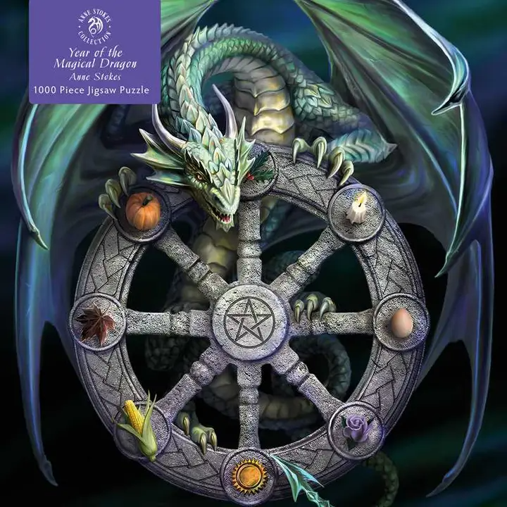 Puzzle Year Of The Magical Dragon, 1000 Pezzi, Dimensioni 73.5 X 51 Cm, Per Adulti E Ragazzi, Immagine Mitologica