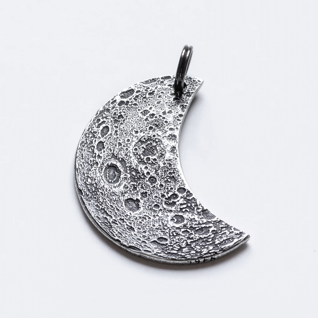 Silver Crescent Moon charm