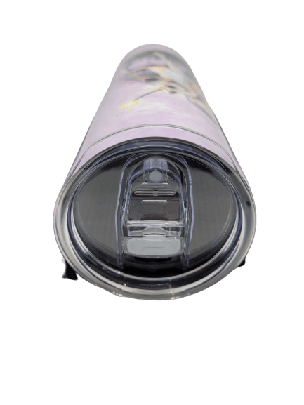 Lid of travel tumbler mug, clear plastic