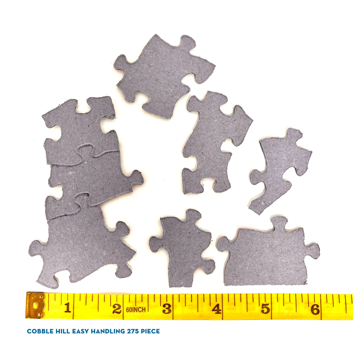 Puzzle piece sizes and shapes