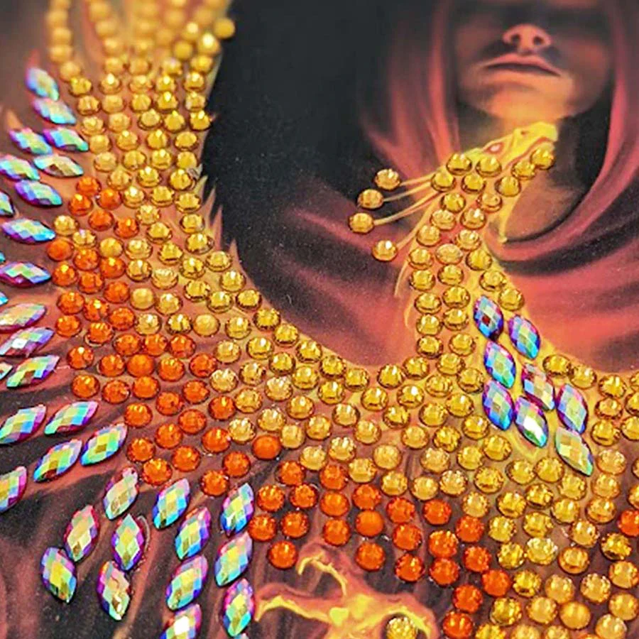 Closeup of gem firebird