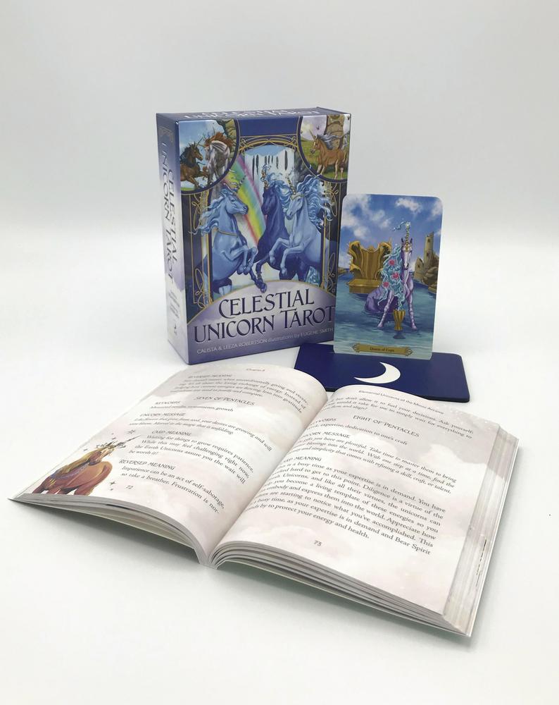 Celestial Unicorn Tarot Deck with guidebook