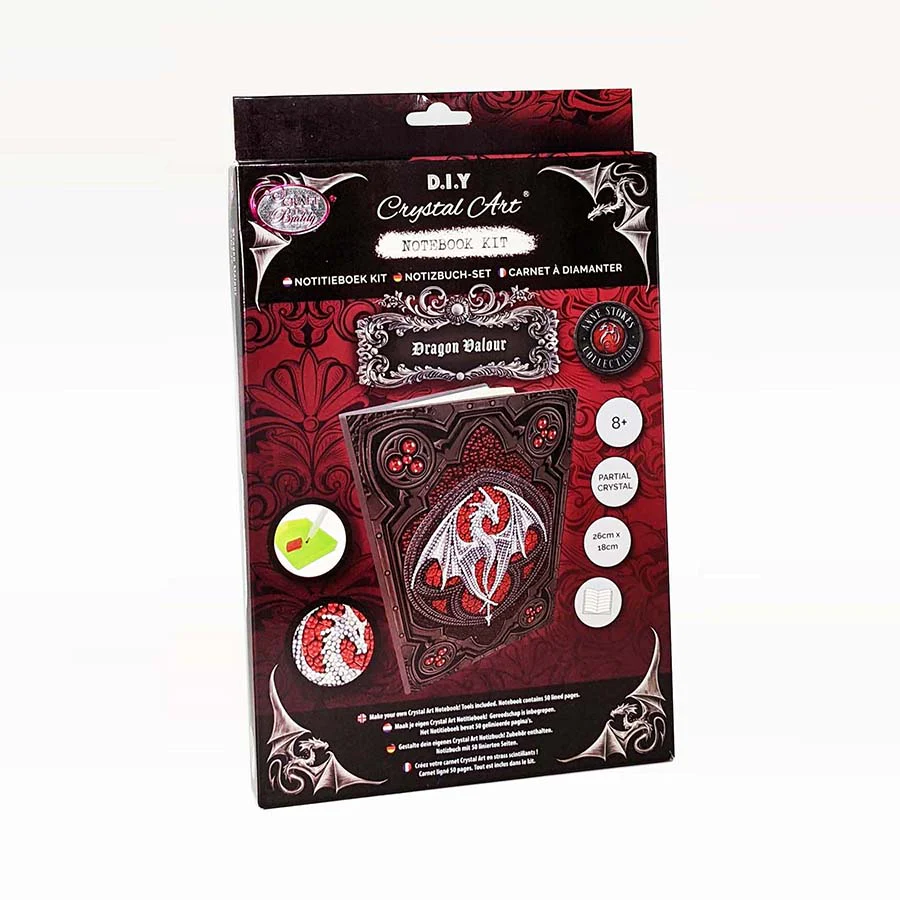 Valour Dragon crystal art notebook kit