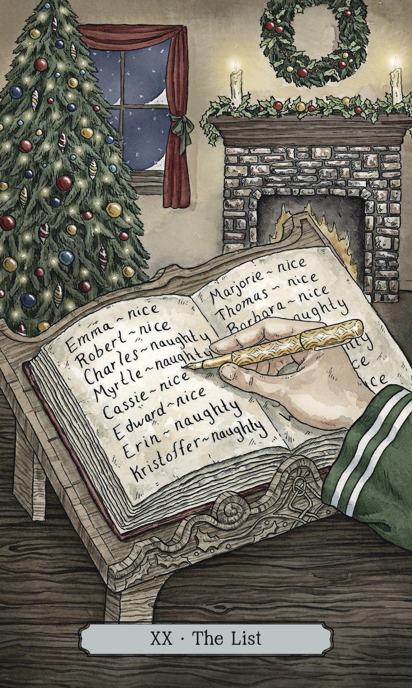 The Yuletide Tarot & Guidebook - The List Card