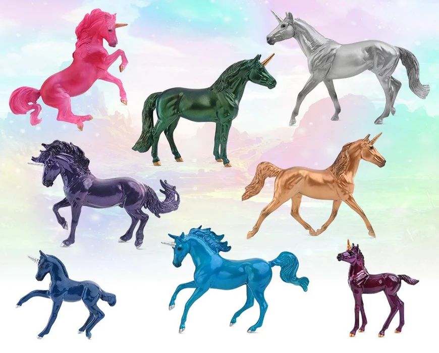 Breyer Sparkling Splendor Deluxe Unicorn Collection of model horses