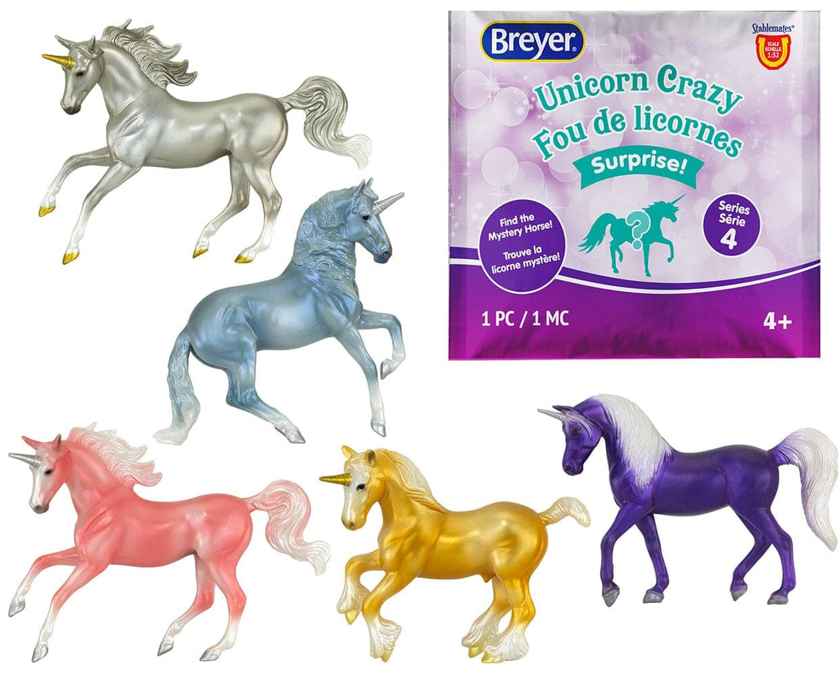 Breyer Unicorn Crazy Surprise blind bag, potential unicorns in a rainbow of colors
