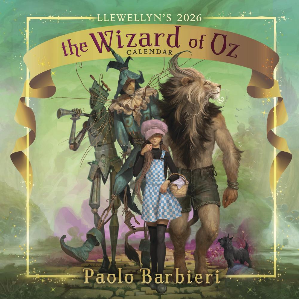 2026 Wizard of Oz calendar by Paolo Barbieri, front cover