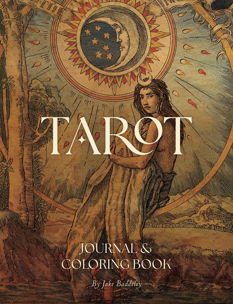 Tarot Journal & Coloring Book by Jake Baddeley - front cover