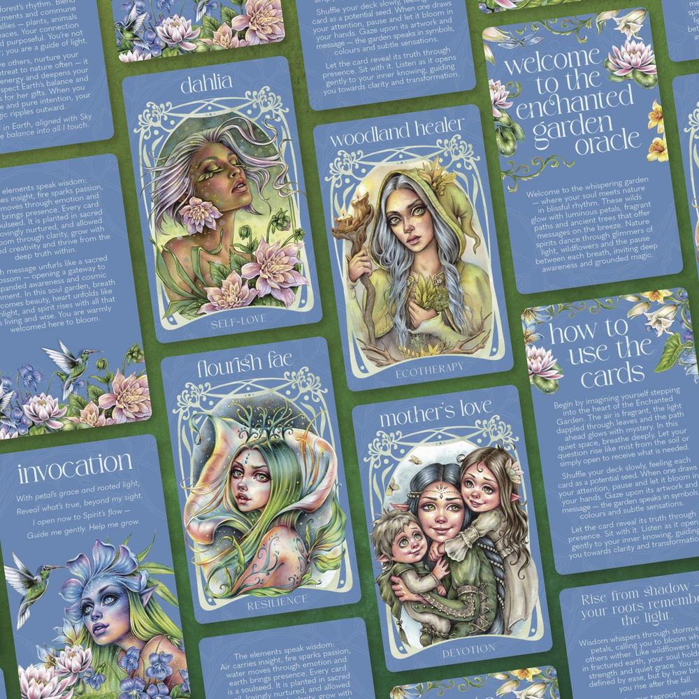 Enchanted Garden Oracle deck with cards