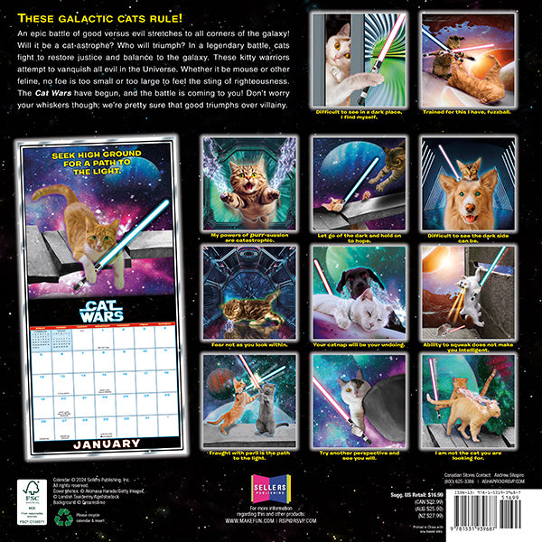 2025 Cat Wars calendar