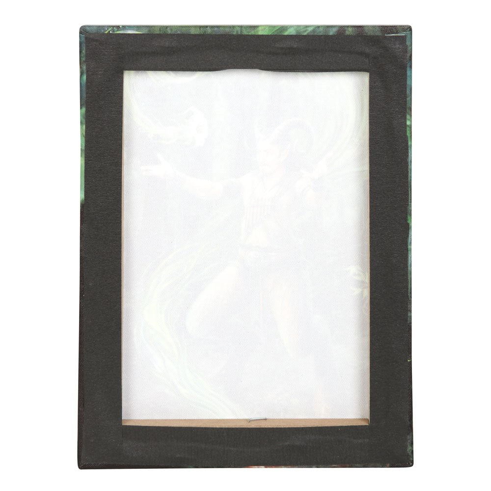 Back of canvas art print