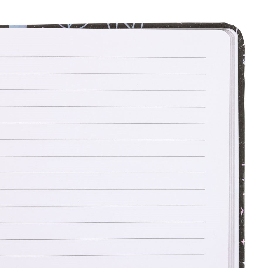 Lined pages inside journal