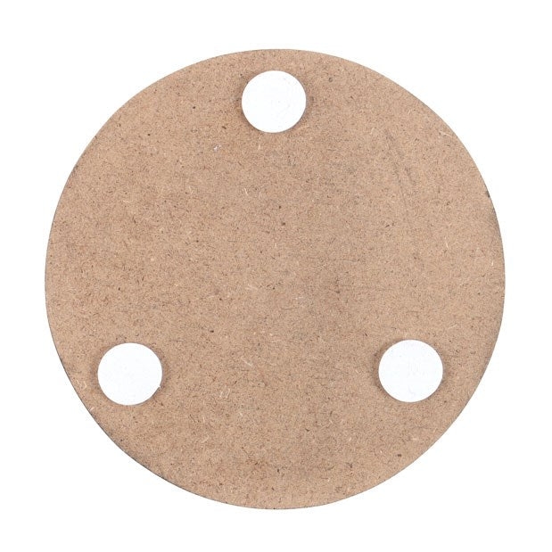 Back of coasters showing material & feet