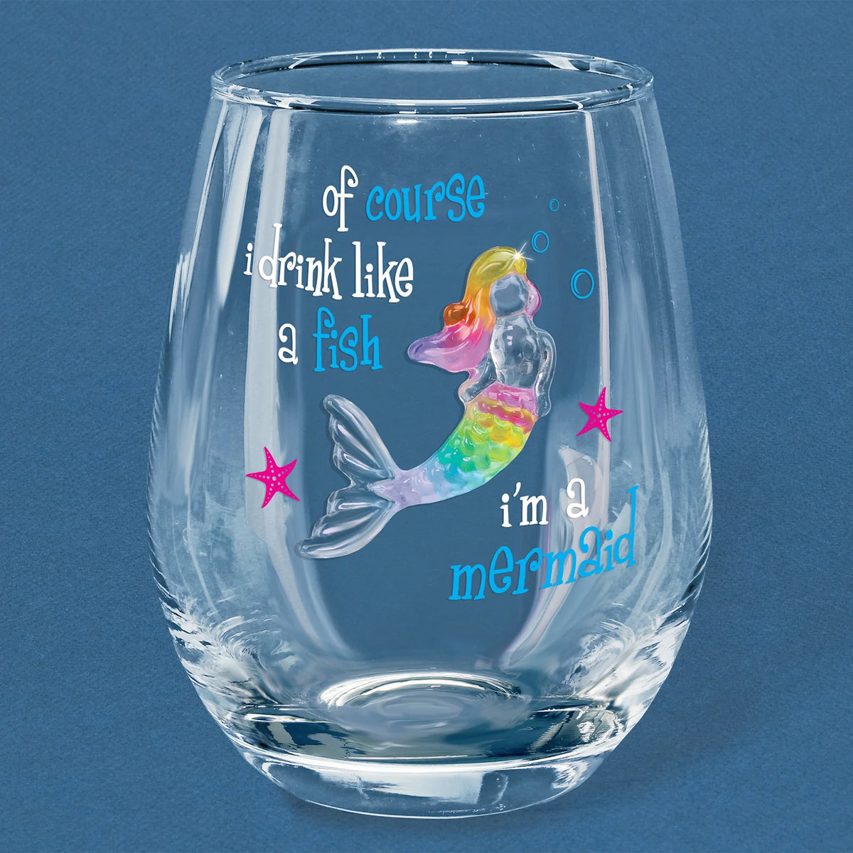mermaid wine glass Mermaid 