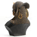 Back of the black and gold Cleopatra bust statue