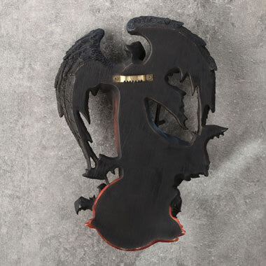 Back of wall decor showing hanging hook