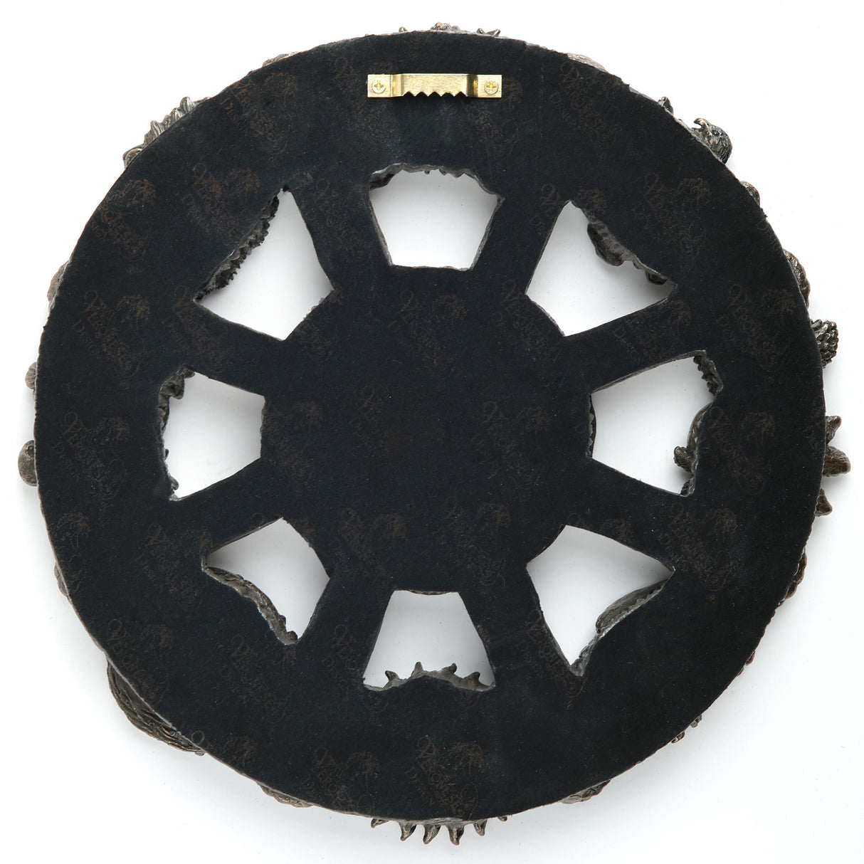 Back of the wall plaque with hanger