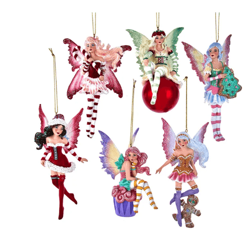 Amy Brown Christmas fairy ornament full set with 6 different holiday fae