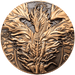Bronze hued fiery dragom Flameblade collectible coin