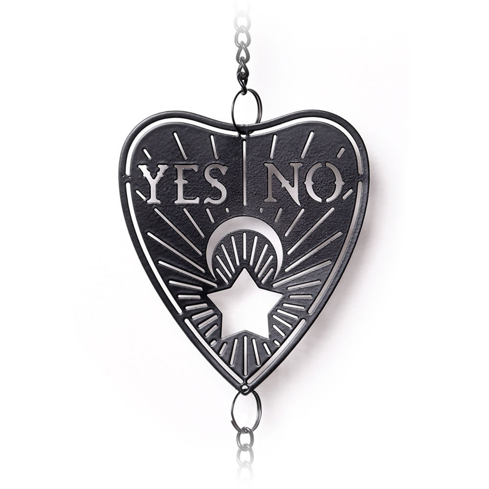 Wind chime with planchette and all seeing eye symbols