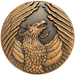 Bronze hued phoenix collectible metal coin