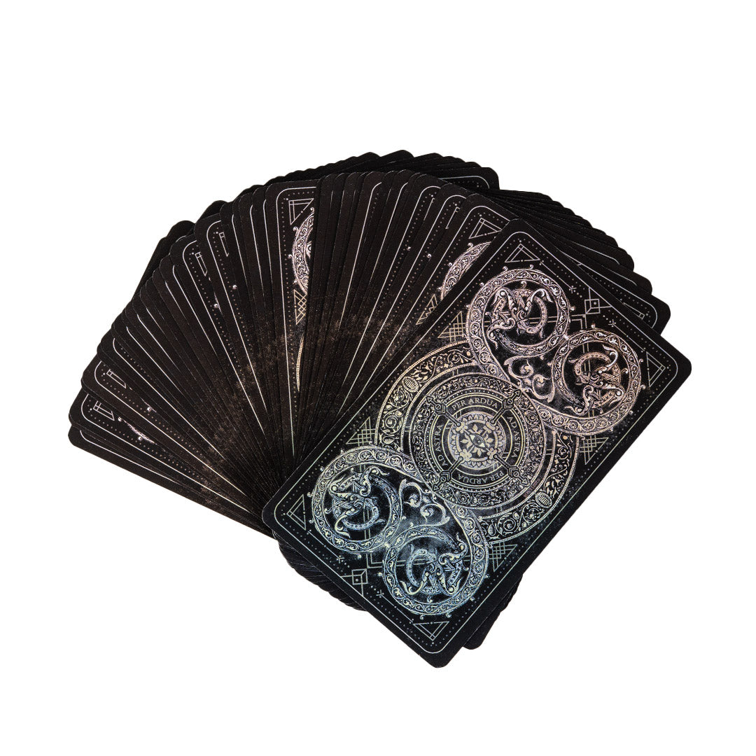 Back of the deck showing symbols and designs