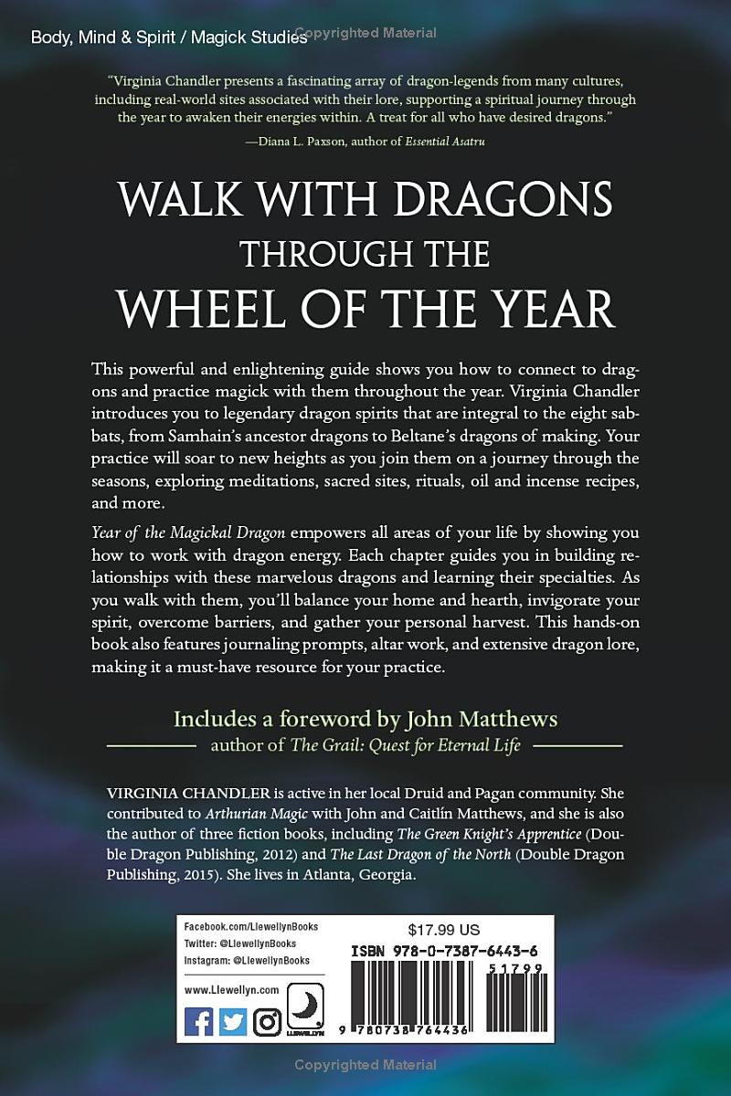 Back cover for Year of the Magickal Dragon book