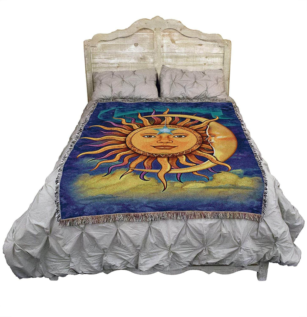 Sun Moon Tapestry Blanket