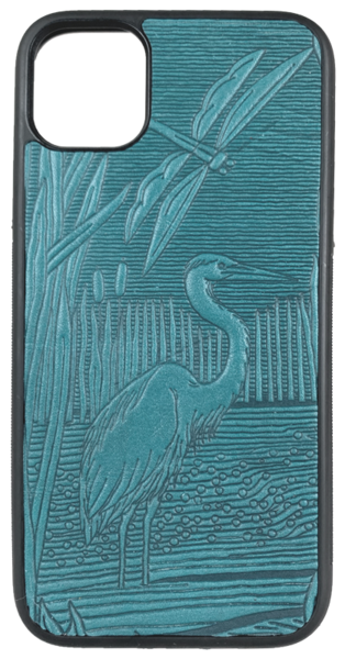Dragonfly Pond Leather iPhone Case