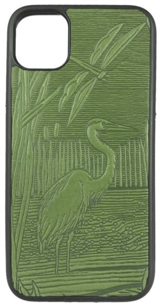 Dragonfly Pond Leather iPhone Case
