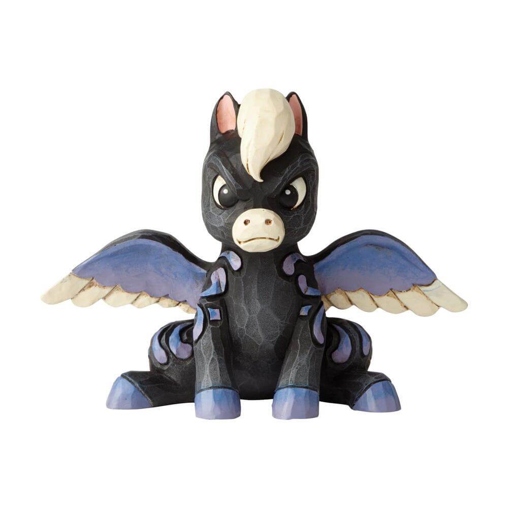 Black Pegasus from Disney's Fantasia movie, with blue and purple wings, hooves, and swirls