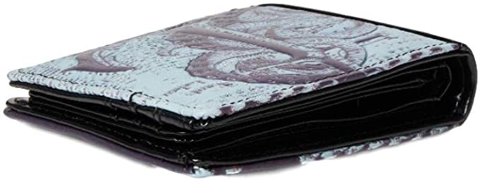 Side closed view of wallet with octopus anchor design