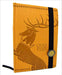 Tan Baratheon Game of Thrones journal, front cover with black strap and deer sigil