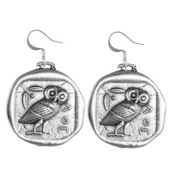 Athena's Owl Earrings