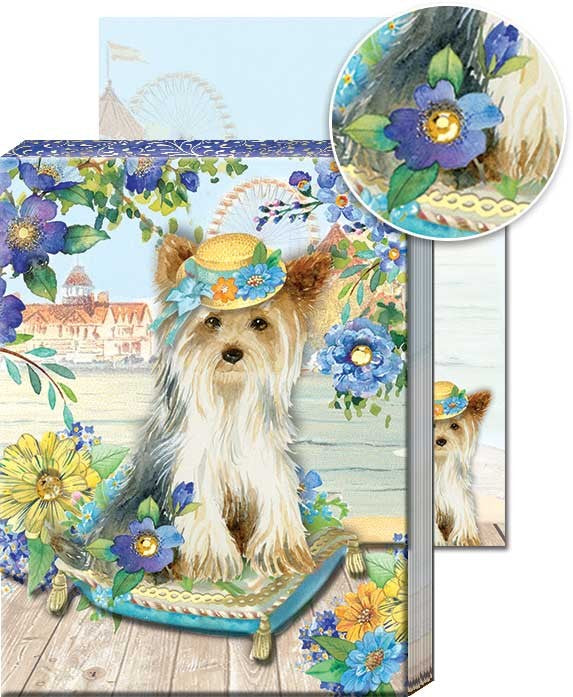 Boardwalk Yorkie Pocket Note Pad