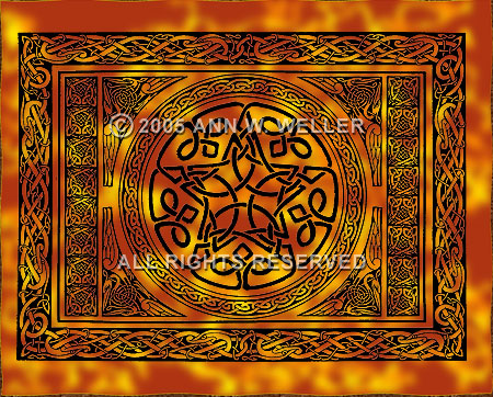 Celtic Pentacle Tapestry