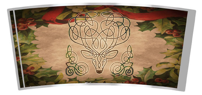 Celtic Yule Stag Travel Mug