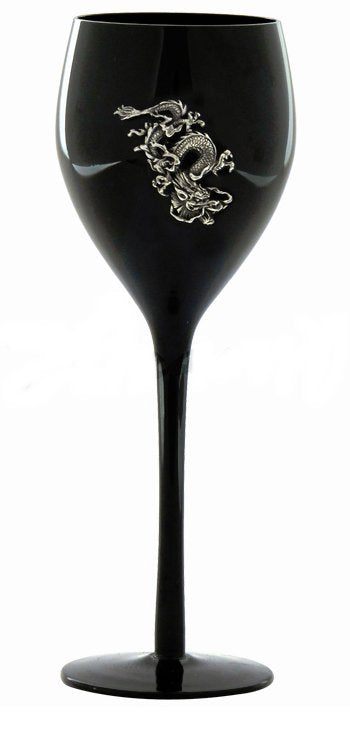 Chinese Dragon Wine Glass